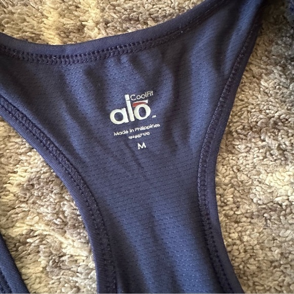 ALO Yoga Navy Blue Tank Top - Picture 2 of 6
